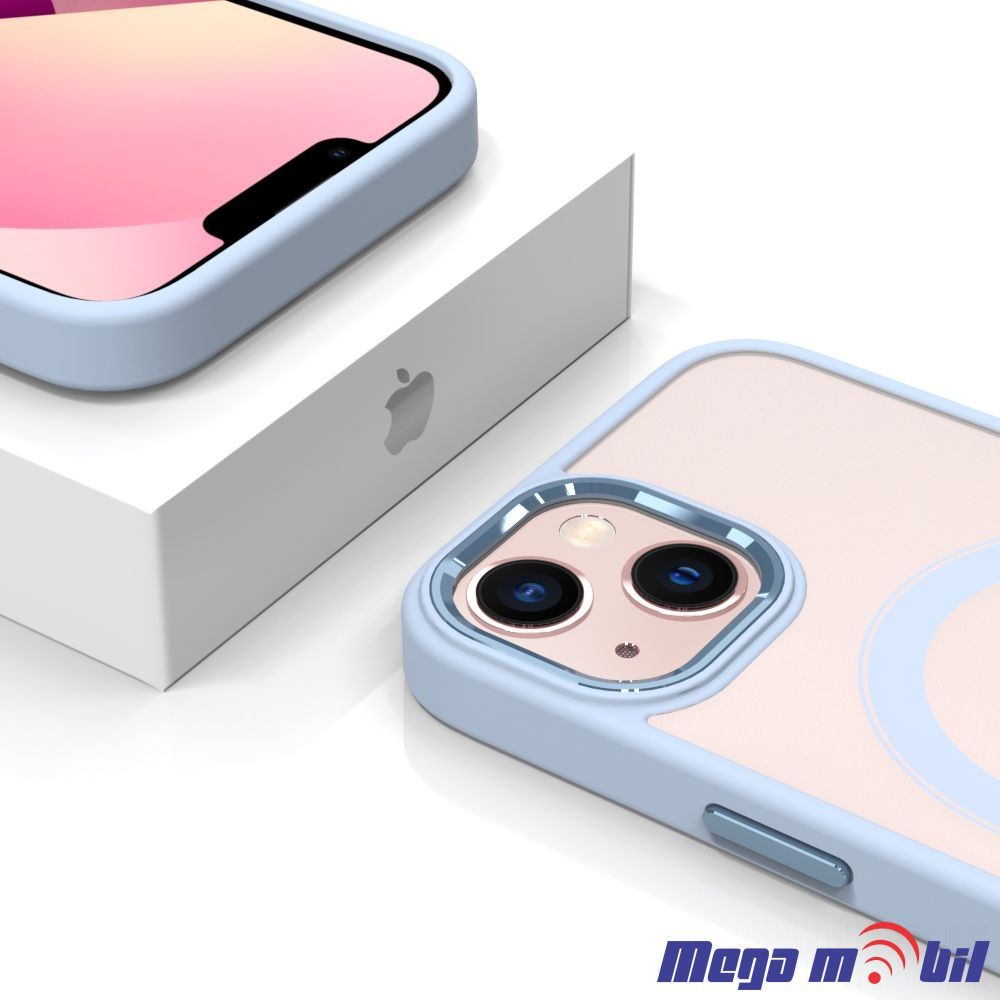 Futrola iPhone 13 Magsafe Acrylic light blue.
